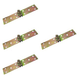 Maxbell 4Pcs Folding Flip Top Hinges Edge Hinges for Computer Desk Butler Tray Doors 16.2x3.1cm