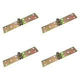 Maxbell 4Pcs Folding Flip Top Hinges Edge Hinges for Computer Desk Butler Tray Doors 16.2x3.1cm