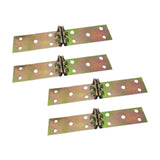 Maxbell 4Pcs Folding Flip Top Hinges Edge Hinges for Computer Desk Butler Tray Doors 16.2x3.1cm