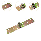 Maxbell 4Pcs Folding Flip Top Hinges Edge Hinges for Computer Desk Butler Tray Doors 16.2x3.1cm
