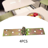 Maxbell 4Pcs Folding Flip Top Hinges Edge Hinges for Computer Desk Butler Tray Doors 16.2x3.1cm