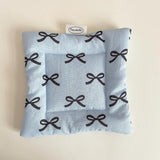 Maxbell Cloth Bow Printed Coaster Dinnerware Tabletop Protection for Cafe Pot Blue