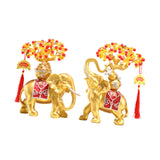 Maxbell Resin Statue Collection Gifts Prosperity Figurine for Indoor Bedroom Desktop Elephant