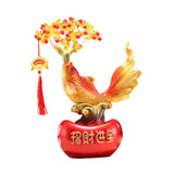 Maxbell Resin Statue Collection Gifts Prosperity Figurine for Indoor Bedroom Desktop Fish