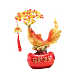 Maxbell Resin Statue Collection Gifts Prosperity Figurine for Indoor Bedroom Desktop Fish