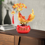 Maxbell Resin Statue Collection Gifts Prosperity Figurine for Indoor Bedroom Desktop Fish