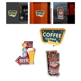 Maxbell Bar Light up Signs Wall Sign Home Living Room Cafe Kitchen Easy Setup Plaque Beer Bar