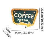 Maxbell Bar Light up Signs Wall Sign Home Living Room Cafe Kitchen Easy Setup Plaque Coffee House