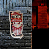 Maxbell Bar Light up Signs Wall Sign Home Living Room Cafe Kitchen Easy Setup Plaque Popcorn