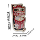 Maxbell Bar Light up Signs Wall Sign Home Living Room Cafe Kitchen Easy Setup Plaque Popcorn