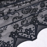 Maxbell Waterfall Window Valance Elegant Vintage Design for Living Room Kitchen Cafe Width 150cm