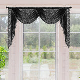 Maxbell Waterfall Window Valance Elegant Vintage Design for Living Room Kitchen Cafe Width 150cm