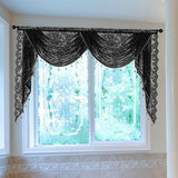 Maxbell Waterfall Window Valance Elegant Vintage Design for Living Room Kitchen Cafe Width 150cm