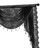 Maxbell Waterfall Window Valance Elegant Vintage Design for Living Room Kitchen Cafe Width 100cm