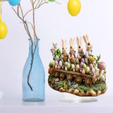 Maxbell Easter Acrylic Rabbits Ornament 2D Easter Decoration for Home Office Bedroom