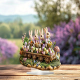 Maxbell Easter Acrylic Rabbits Ornament 2D Easter Decoration for Home Office Bedroom