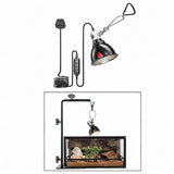 Maxbell Reptile Light Shade Fixture Sturdy E27 Lamp Holder for Turtles Snake Basking
