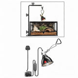 Maxbell Reptile Light Shade Fixture Sturdy E27 Lamp Holder for Turtles Snake Basking