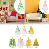 Maxbell Christmas Tree Figurine Sculpture Christmas Decoration for Home Office Party Style A