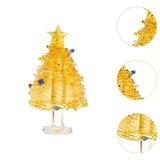 Maxbell Christmas Tree Figurine Sculpture Christmas Decoration for Home Office Party Style C