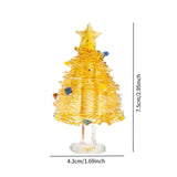 Maxbell Christmas Tree Figurine Sculpture Christmas Decoration for Home Office Party Style C