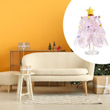Maxbell Christmas Tree Figurine Sculpture Christmas Decoration for Home Office Party Style E