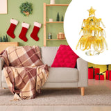 Maxbell Christmas Tree Figurine Sculpture Christmas Decoration for Home Office Party Style F