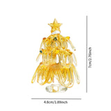 Maxbell Christmas Tree Figurine Sculpture Christmas Decoration for Home Office Party Style F