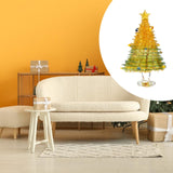 Maxbell Christmas Tree Figurine Sculpture Christmas Decoration for Home Office Party Style G