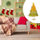 Maxbell Christmas Tree Figurine Sculpture Christmas Decoration for Home Office Party Style G