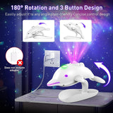 Maxbell Star Projector Dolphin Shape Decorative for Couple Bedroom Gaming Room Decor