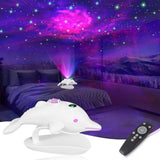 Maxbell Star Projector Dolphin Shape Decorative for Couple Bedroom Gaming Room Decor