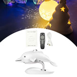 Maxbell Star Projector Dolphin Shape Decorative for Couple Bedroom Gaming Room Decor