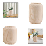 Maxbell Handmade Wooden Flower Vase Planter Decor Display Ornaments Plant Pot Holder Large