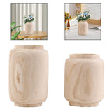 Maxbell Handmade Wooden Flower Vase Planter Decor Display Ornaments Plant Pot Holder Large