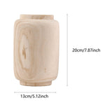 Maxbell Handmade Wooden Flower Vase Planter Decor Display Ornaments Plant Pot Holder Large