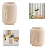 Maxbell Handmade Wooden Flower Vase Planter Decor Display Ornaments Plant Pot Holder Large