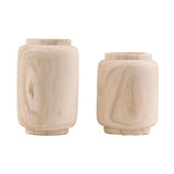 Maxbell Handmade Wooden Flower Vase Planter Decor Display Ornaments Plant Pot Holder Large
