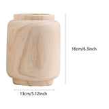 Maxbell Handmade Wooden Flower Vase Planter Decor Display Ornaments Plant Pot Holder Small