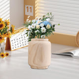 Maxbell Handmade Wooden Flower Vase Planter Decor Display Ornaments Plant Pot Holder Small