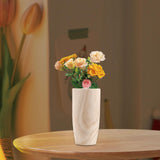 Maxbell Wooden Vase Jar Flower Arrangement Container Rustic Handmade for Dining Room Size S