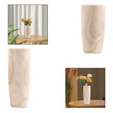 Maxbell Wooden Vase Jar Flower Arrangement Container Rustic Handmade for Dining Room Size S