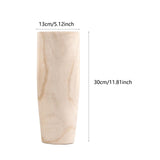 Maxbell Wooden Vase Jar Flower Arrangement Container Rustic Handmade for Dining Room Size L