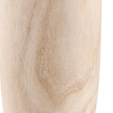 Maxbell Wooden Vase Jar Flower Arrangement Container Rustic Handmade for Dining Room Size L