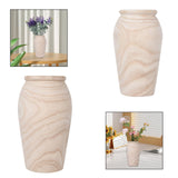 Maxbell Wood Vase Desktop Ornament Multifunctional for Fireplace Dresser Lightweight Size S
