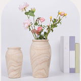Maxbell Wood Vase Desktop Ornament Multifunctional for Fireplace Dresser Lightweight Size L