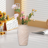Maxbell Wood Vase Desktop Ornament Multifunctional for Fireplace Dresser Lightweight Size L