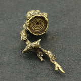Maxbell Incense Stick Holder Copper Crafts Tiny Copper Incense Holder for Hotel Yoga