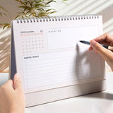 Maxbell 2025 Desktop Stand up Calendar Daily Monthly Planner for Bedroom Lightweight