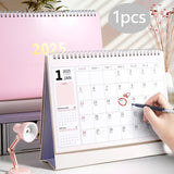 Maxbell 2025 Desktop Stand up Calendar Daily Monthly Planner for Bedroom Lightweight